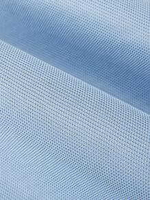 1入組素色沙發巾，客廳用現代滌綸防滑毛巾套 - 藍色 - 查看 2