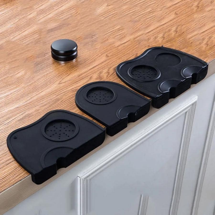 1pc Coffee Tamper Mat School Supplies Back To School - Black - View 1