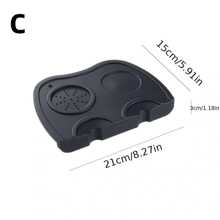 1pc Coffee Tamper Mat School Supplies Back To School - Black - View 7