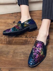 Giày công sở trang trí bằng kim loại có họa tiết cuộn cho nam, Giày lười dự tiệc giản dị - Nhiều màu - Xem 6