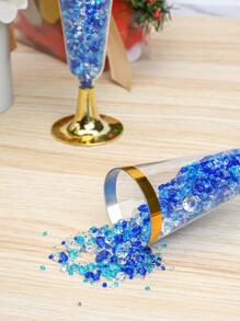 4000 piezas Confeti con diamante de imitación - Azul - Ver 5