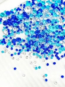 4000 piezas Confeti con diamante de imitación - Azul - Ver 1