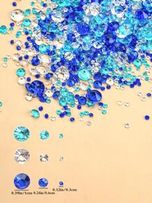 4000 piezas Confeti con diamante de imitación - Azul - Ver 6