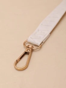 Lightweight Detachable PU Leather Strap, Fashion & Versatile Shoulder Bag Accessory - White - View 2