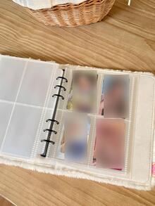 1pc Cartoon Design Photo Album, Cute Portable Photo Card Book For Student - Multicolor - View 5