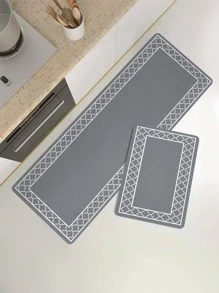 1入組幾何樣式廚房地墊