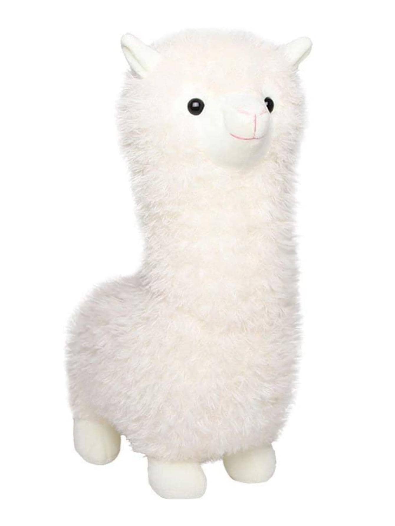 1 件 Spring Country 羊驼毛绒玩偶，骆驼填充动物大号 11.02 英寸玩偶毛绒拥抱枕头 - 白色 - 查看 1