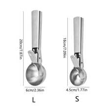 1 Muỗng Làm Kem Bằng Thép Không Gỉ Và Muỗng Trái Cây, Máy Đào Bóng Kem, Trái Cây Đào Cho Dưa Hấu - Bạc - Xem 8