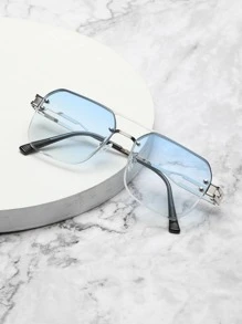 1 pezzo occhiali oversize con montatura semi-montatura, accessori eleganti e di stile per il tempo libero, adatti per maglieria, giacche, felpe con cappuccio, pantaloni in pelle e cargo, ideali per l'estate, la spiaggia, le vacanze e i viaggi