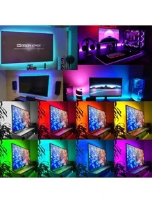 1set 10M ABS LED Strip Light, Modern Waterproof LED Light For Room Home Party Decoration - Multicolor - View 7