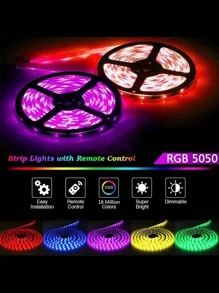 1set 10M ABS LED Strip Light, Modern Waterproof LED Light For Room Home Party Decoration - Multicolor - View 5