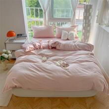 1 Họa Tiết Sọc Túi Đựng Chăn Màn Không Chất Độn, Tối Giản Chất Liệu Vải Chăn Ga Gối Túi Đựng Chăn Màn Cho Phòng Ngủ - Màu Hồng baby - Xem 1