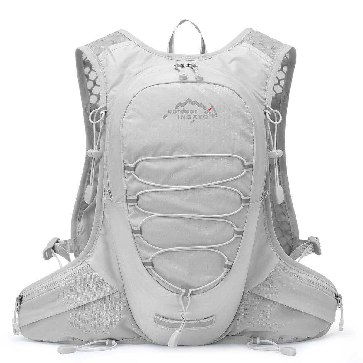 1pc Release Buckle Breathable Lightweight Running Bag - Grey - View 1