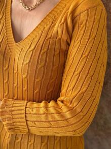 Women Sweaters - Màu Mù tạt vàng - Xem 2