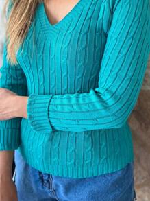 Women Sweaters - 軍綠色 - 查看 2