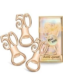 Dụng cụ mở chai thiết kế số 1 cái - Vàng - Xem 1