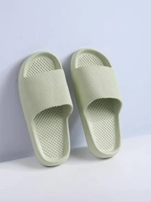 Women's Bathroom Slippers - Green - View 6