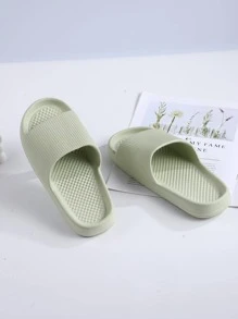 Women's Bathroom Slippers - Green - View 5