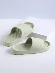 Women's Bathroom Slippers - Green - View 2