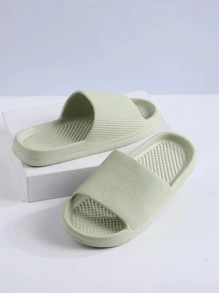 Women's Bathroom Slippers - Green - View 3