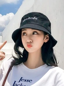 Mũ Nón Thêu Chữ - màu đen - Xem 1