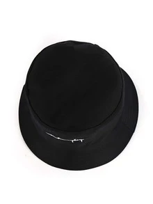 Mũ Nón Thêu Chữ - màu đen - Xem 5