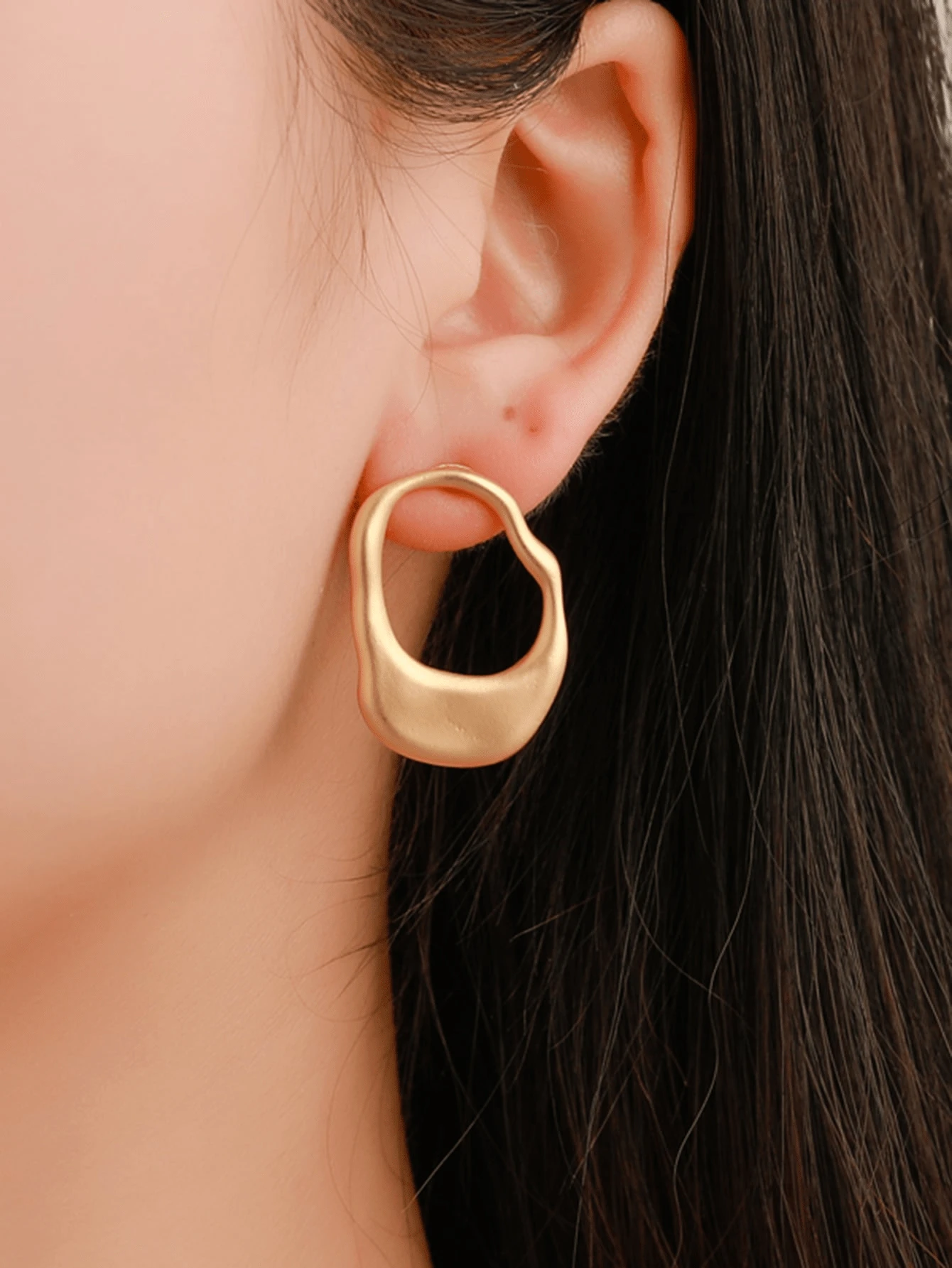 Bông tai hình học - Vàng - Xem 1