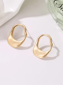 Bông tai hình học - Vàng - Xem 2