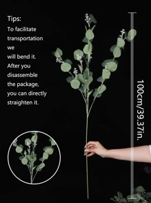 1 Pieza Árbol Del Dinero Trenzado Con Frutas - Verde - Ver 2