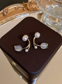 Jaquetas De Brinco Decoradas Com Falsa Pérola