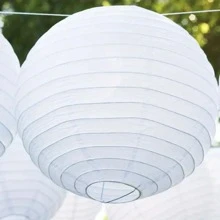 4pcs Decorative Paper Lantern - White - View 8