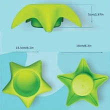 1入組海星飲料杯支架沙杯墊海灘度假配件 - 藍色 - 查看 4