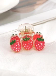 1个女士草莓装饰可爱发爪，适用于情人节发饰，也可作发夹、发卡、发夹、发圈、发饰夹等，休闲秋冬花朵发饰，适合女士度假装扮，情人节礼物，夏季海滩风情。 - 紅色 - 查看 3