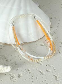 1 Vòng Tay Boho Đính Hạt Cho Nữ Hàng Ngày Dự Tiệc Ngày Lễ - Màu vàng - Xem 1