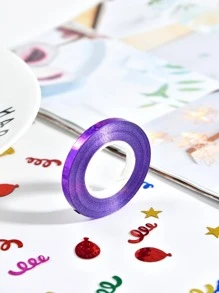 5 rollos Cinta de envolver láser globo - Morado - Ver 4