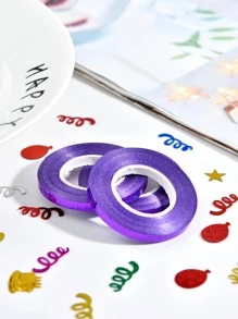5 rollos Cinta de envolver láser globo - Morado - Ver 5