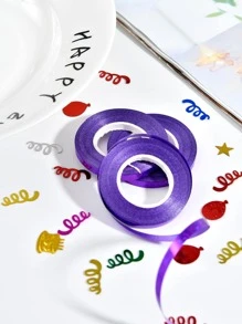 5 rollos Cinta de envolver láser globo - Morado - Ver 6