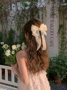 1 件女士超大蝴蝶结发夹，适合日常使用爪夹发夹发夹，学校用品，优雅，学院，女士冬季服装，蝴蝶结，可爱