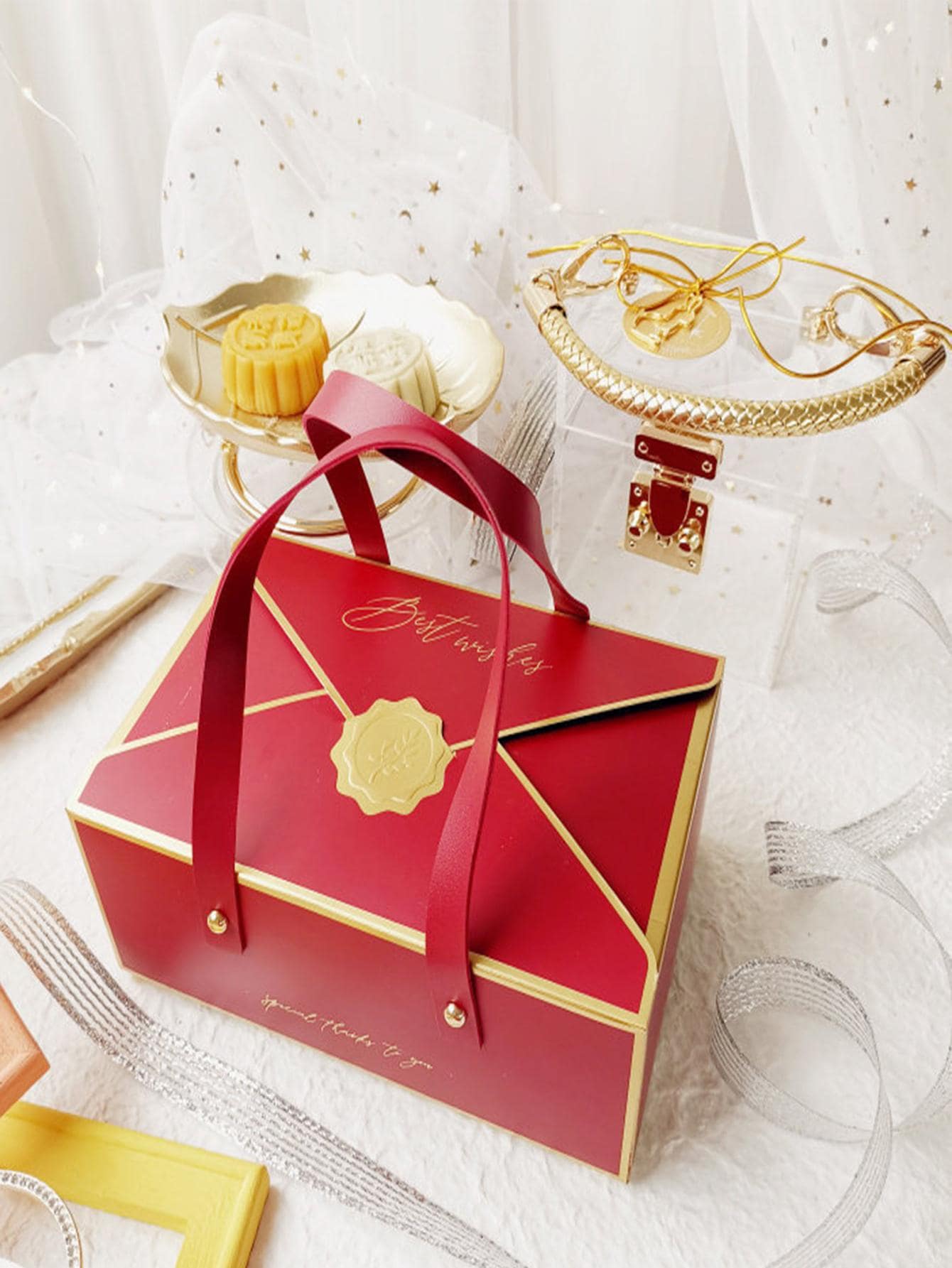 Bolsas de papel de regalo - Rojo - Ver 1