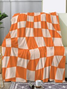 1pc Checkered Pattern Blanket