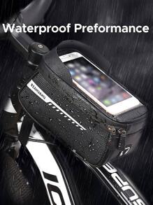 自行车前车架包，防水自行车包，手机支架 山地自行车车把袋 巡航必需品 运动包 运动包 沙滩包 沙滩必需品 沙滩巾收纳袋 沙滩配件 沙滩用品 度假包 夏季度假必备品 自行车车架骑行包 水袋 骑行背包 户外健身运动 防水 轻便 大容量 便携配件