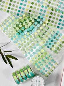 1 bộ nhãn dán màu hỗn hợp, nhãn dán đa chức năng hiện đại cho sinh viên - màu xanh lá - Xem 3