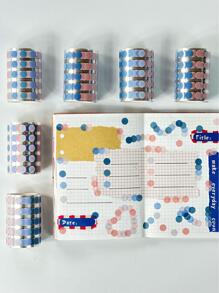 1 set blandad färgdekal, modern multifunktionsklistermärke för student - Blå - Visa 4