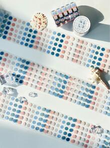 1 set blandad färgdekal, modern multifunktionsklistermärke för student - Blå - Visa 2