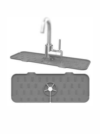 1 Stück Wasserhahn Spritzschutz einfarbig Silikon