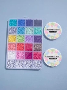 Letter Bead DIY Jewelry Accessory Set - Multicolor - View 2