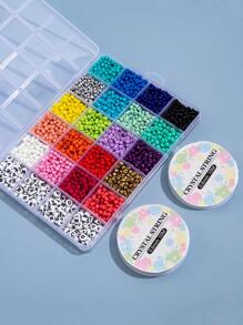 Letter Bead DIY Jewelry Accessory Set - Multicolor - View 4