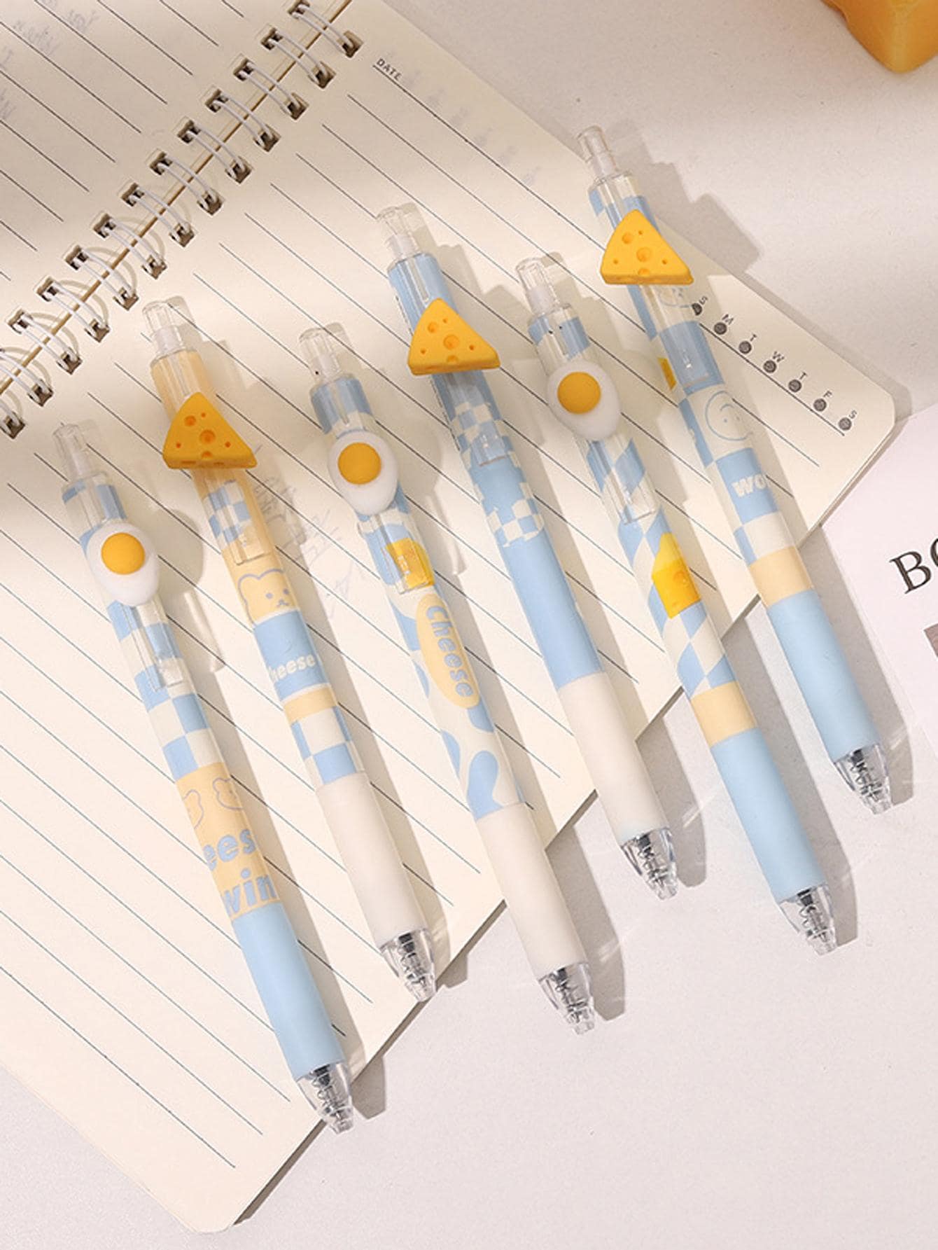 6pcs Random Highly Attractive Click Ballpoint Pens For Students, Suitable For Writing Notes