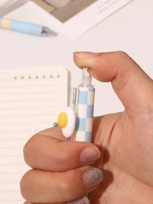 6pcs Random Highly Attractive Click Ballpoint Pens For Students, Suitable For Writing Notes