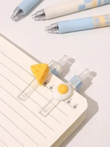 6pcs Random Highly Attractive Click Ballpoint Pens For Students, Suitable For Writing Notes